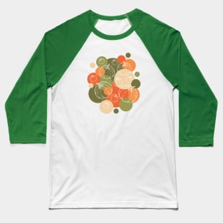 Pumpkin Whimsy: Autumn Circlet Delight | Green Baseball T-Shirt